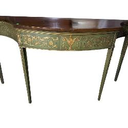 GOLD DECORATED FRENCH CONSOLE TABLE
