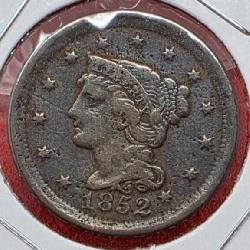 1852 Braided Hair Cent