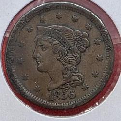 1856 Braided Hair Cent