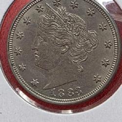 z1883 Liberty Nickel Without Cents