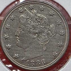 1883 Liberty Nickel Without Cents