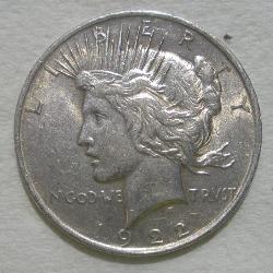 1922 SILVER PEACE DOLLAR