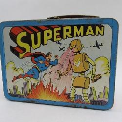 Superman Vintage 1954 Metal Lunchbox