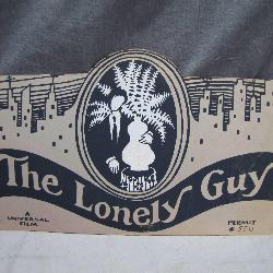 Original Sign for 'The Lonely Guy' Film