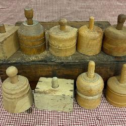 Wooden butter molds 