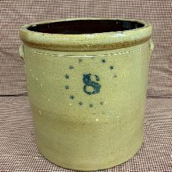 #8 star stoneware crock 