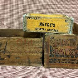 Wooden advertisement boxes 