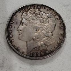 1886 O Morgan Silver dollar