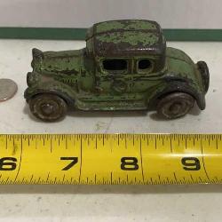 vintage cast iron toy coupe