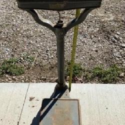 antique Fairbanks cast iron floor model doctor's