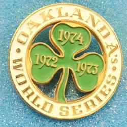 1974 Oakland Athletics World Series Press Pin