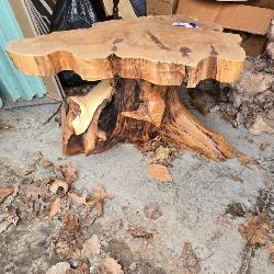 Wood Burl Table