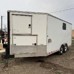Enclosed cool down trailer. Heater and A/C in