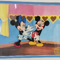 Mickey and Minnie Mouse Sericel