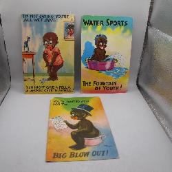 3 Black Americana Postcards