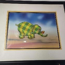 Winnie the Pooh & Heffalump Hand Painted Cel