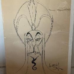 Andreas Deja 'JAFAR' Original Aladdin Drawing!