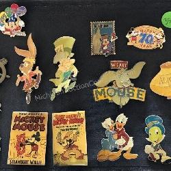 15 ct. Disney Collector Trading Character Pinbacks