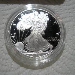 1999 1OZ SILVER AMERICAN EAGLE PROOF W/
