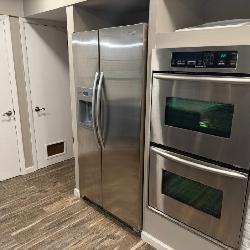 Stainless Double ovens & Frig.