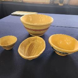 Yellow ware bowls