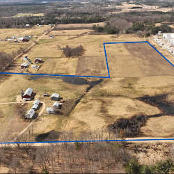 Approximate boundary for 40 acre farm in Stanwood MI