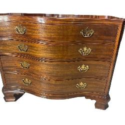 BAKER FURNITURE MAHOGANY SERPENTINE FRONT 4