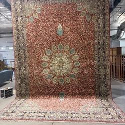 18 FT 2 IN X 11 FT 8 IN 100% KASHMIR SILK