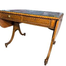 BAKER FURNITURE ROSEWOOD/SATINWOOD DROP LEAF