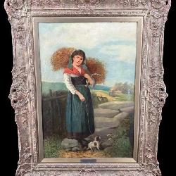 E CHESTER 19TH CENTURY OIL ON CANVAS