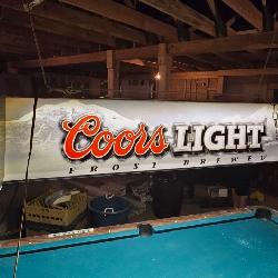 Coors Light Pool Table Light