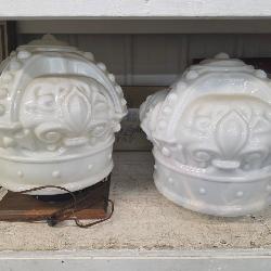 Standard White Crown Glass Gas Pump Globes