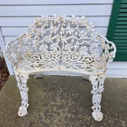Grape Vine Cast Iron Garden bench