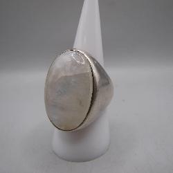 925 Sterling Silver and Stone Ring, Size 9