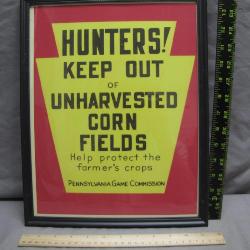 Pennsylvania Game Commission Sign