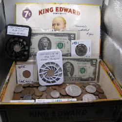 assorted coins & silver