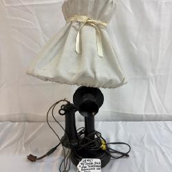VTG CANDLESTICK STYLE TELEPHONE LAMP