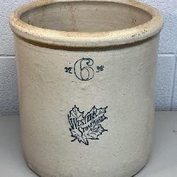 6-gallon Western Stoneware crock