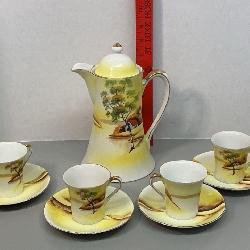 vintage Japanese porcelain tea set