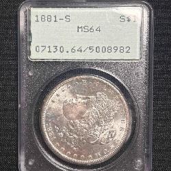 1881-S PCGS MS64 Rattle Holder Morgan