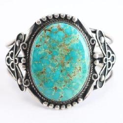 Large Navajo Turquoise Cuff.