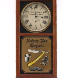 Oak Wall Clock Advertiser.