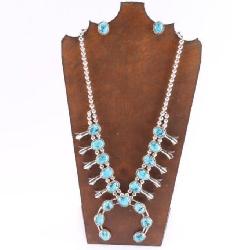 Navajo Squash Blossom & Earrings.