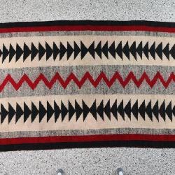 Navajo Storm Pattern Rug.