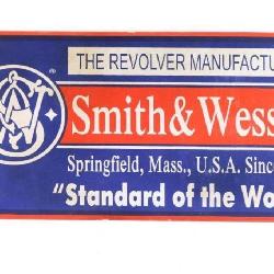 Enamel on Tin Smith & Wesson Firearms Sign.