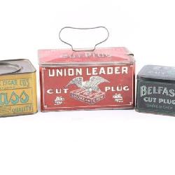 Lot of 3 Tobacco Tins.