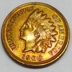 1908 Indian Head Penny Uncirculated