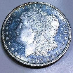1897 Morgan Silver Dollar Gem Uncirculated DMPL