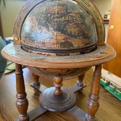 Italian Tabletop Globe Bar with Hidden Storage, Made in Italy