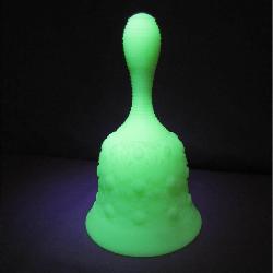 Fenton Uranium Glass Bell